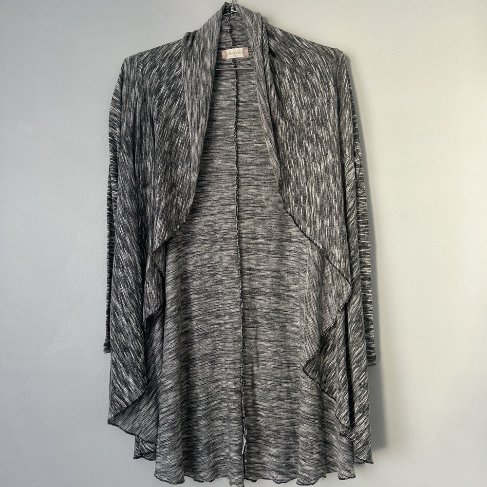 Altar'd State Charcoal Drape Cardigan